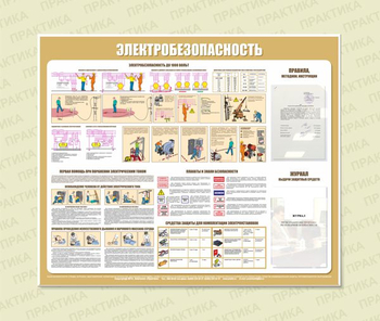С22 Стенд электробезопасность (1200х1000 мм, пластик ПВХ 3 мм, алюминиевый багет серебряного цвета) - Стенды - Стенды по электробезопасности - Магазин охраны труда и техники безопасности stroiplakat.ru